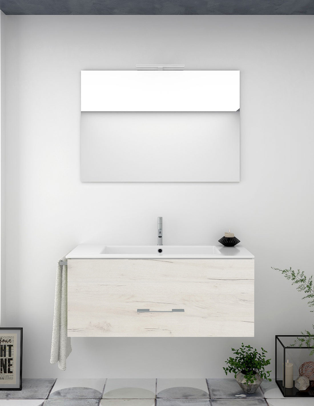 Meuble de salle de bain FLORENCIA avec lavabo
