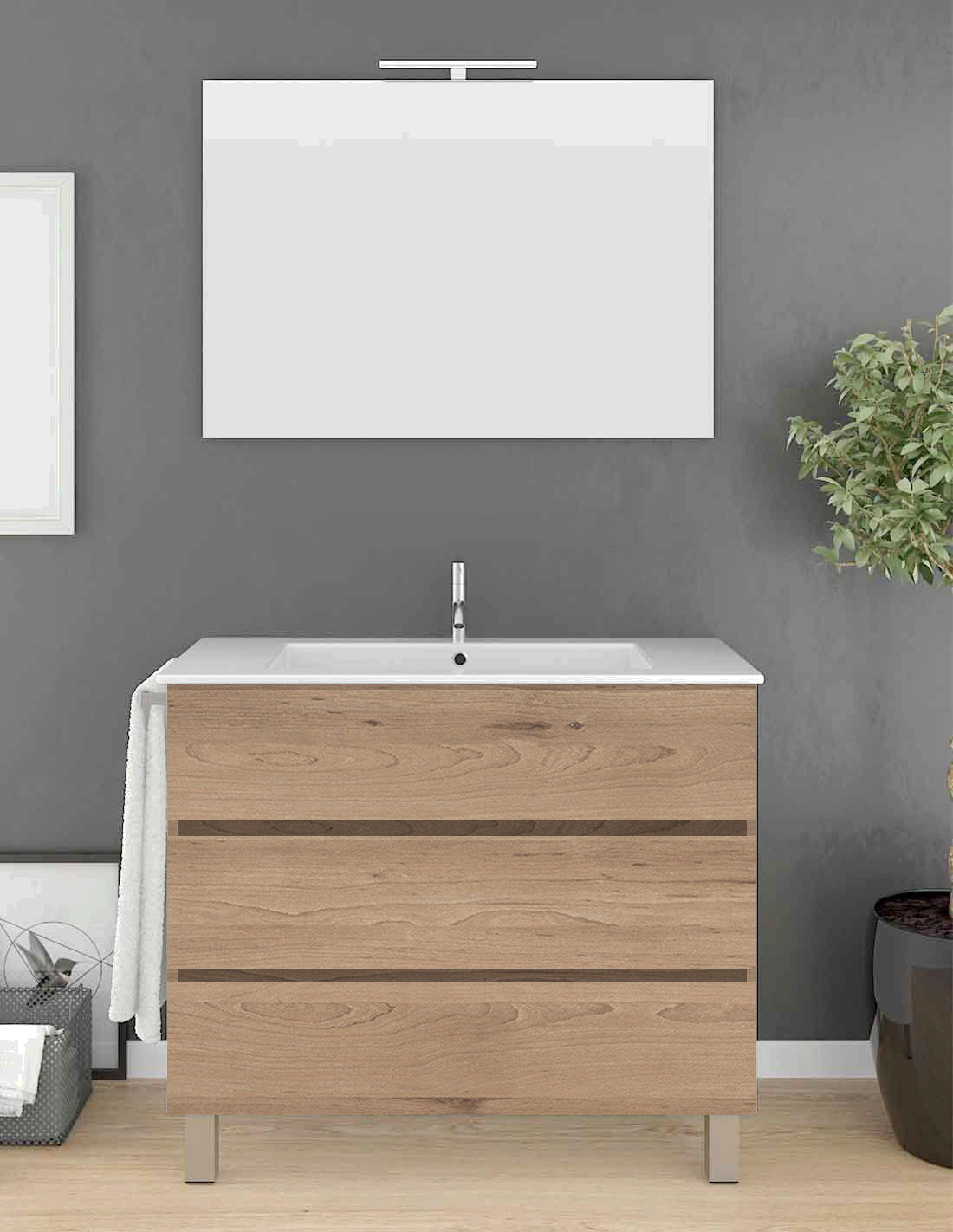 Meuble de salle de bain IMPERIA avec lavabo