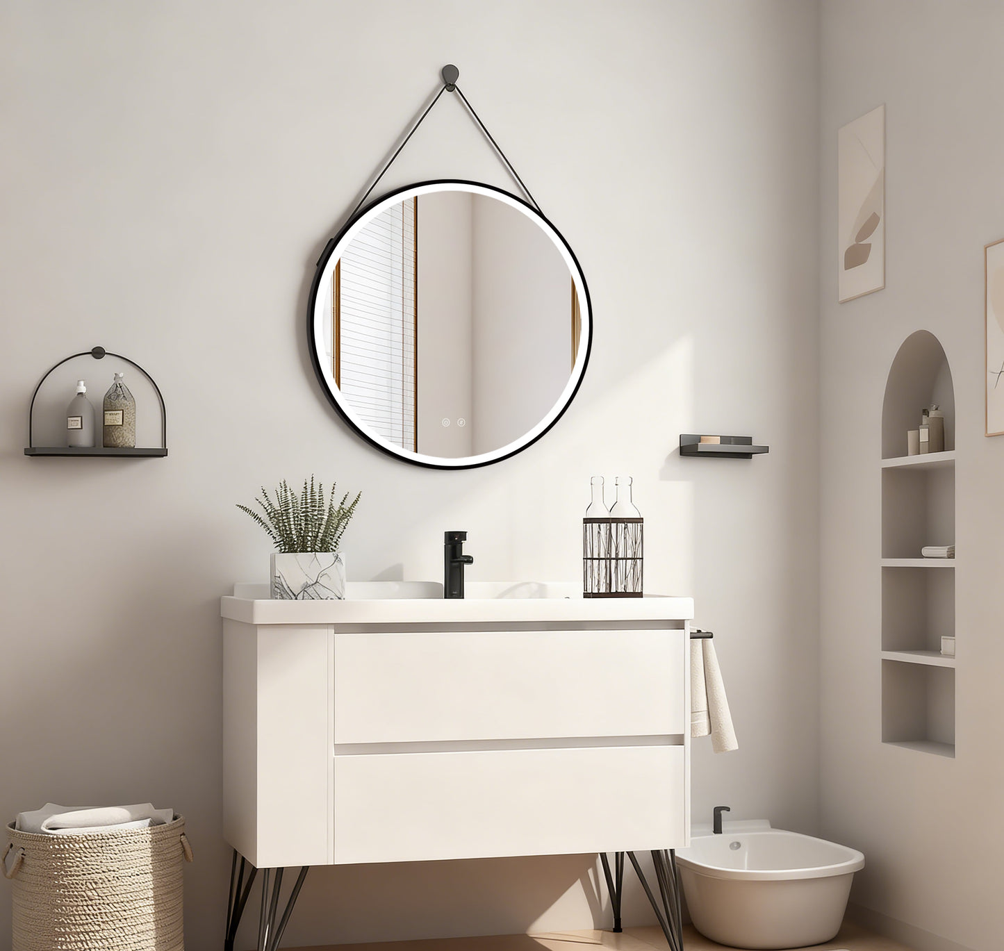 LED-spiegel Olympus Goud